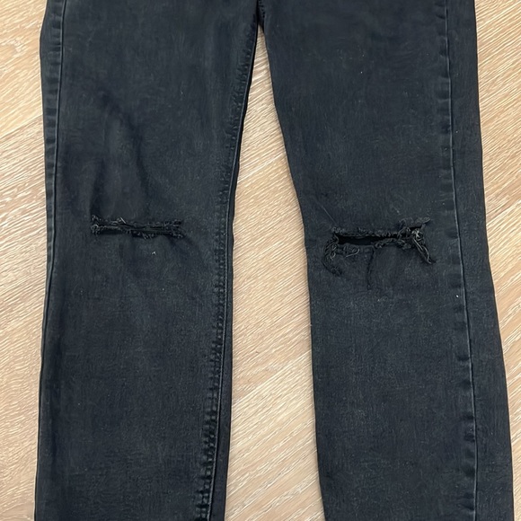 Zara High-Rise Distressed Knee Jeggings - Picture 5 of 7